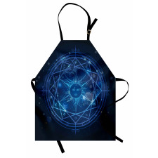 Alchemy Magic Circle Sun Face Apron