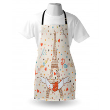 Eiffel Love Birds Apron