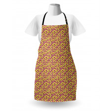 Abstract Roses and Dots Art Apron