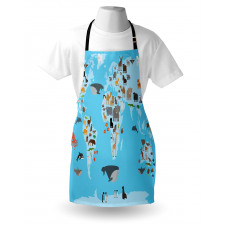 Guide Animals World Map Apron