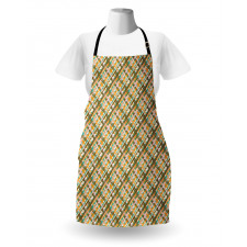 Crossed Brushstroke Lines Apron