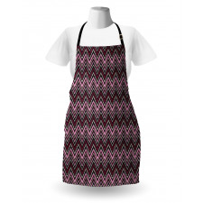 Abstract Bold Zigzags Art Apron