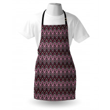 Abstract Bold Zigzags Art Apron