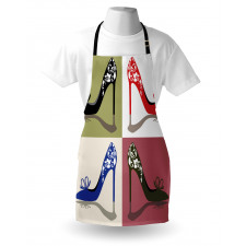 Floral Ornamental Shoes Apron