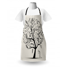 Tree of Shoes Fashion Apron