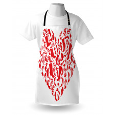 Heart Shoe Silhouettes Apron