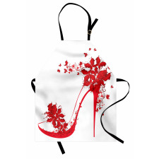 Shoe Butterflies Flowers Apron