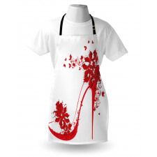 Shoe Butterflies Flowers Apron