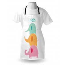 Stacked Animals Hello Apron