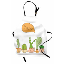 Home Plants in Smiling Pots Apron