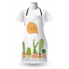 Home Plants in Smiling Pots Apron