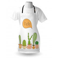 Home Plants in Smiling Pots Apron