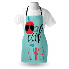 Apple with Sunglasses Apron