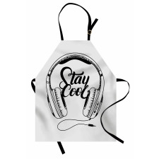 Between Headphones Music Apron