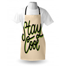 Modernistic Typography Apron