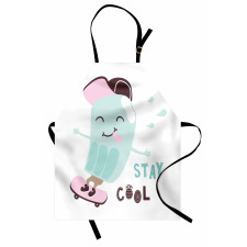 Funny Skateboard Popsicle Apron