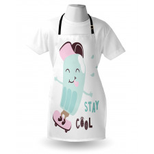 Funny Skateboard Popsicle Apron