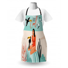 Summer Girl with Toucan Apron