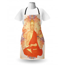 Oriental Calmness Figure Apron