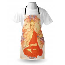 Oriental Calmness Figure Apron