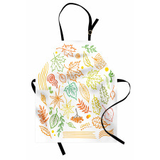 Autumn Sun Simplistic Notes Apron