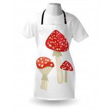 Simple Cartoon Toadstool Apron