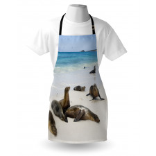 Galapagos Island Sea Lions Apron