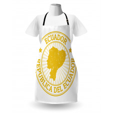 Retro Republica Del Ecuador Apron