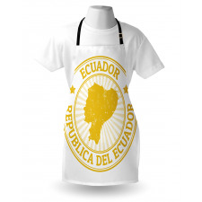 Retro Republica Del Ecuador Apron