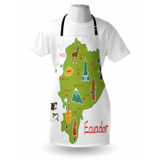 Infographic Map Landmarks Apron