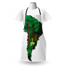 Botanic Continent Map Apron