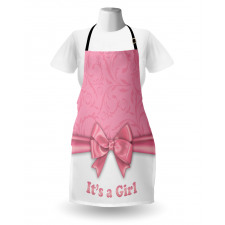 Its a Girl and Ribbon Apron