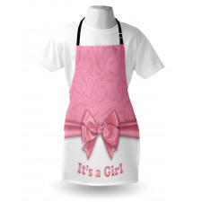 Its a Girl and Ribbon Apron