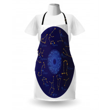 Round Shape Astrology Map Apron