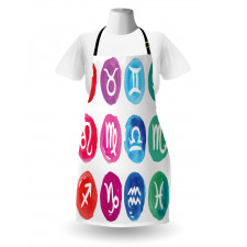 Watercolor Effect Rounds Apron