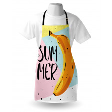 Banana on Pastel Geometric Apron