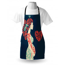 Pregnant Woman and Heart Apron