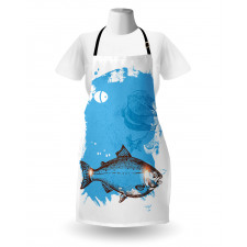 Fish and Fresh Meat Sketch Apron