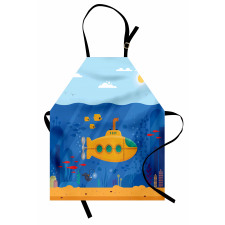 Cartoon Underwater Life Apron