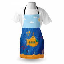 Cartoon Underwater Life Apron