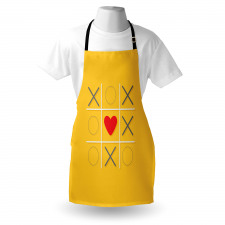 Tic Tac Toe Inspired Love Win Apron