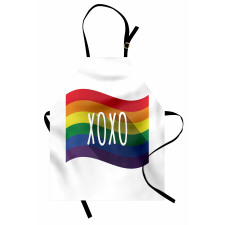 Waving Rainbow Flag Acronym Apron