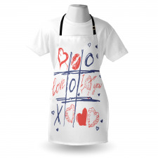 Hearts Lips and I Love You Apron