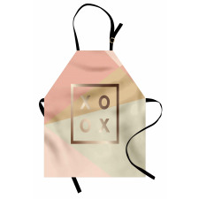 Minimalist Love Design Frame Apron