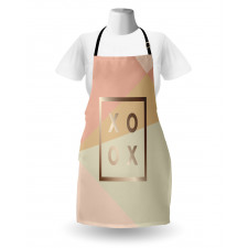 Minimalist Love Design Frame Apron