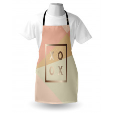 Minimalist Love Design Frame Apron