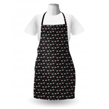 XO Acronym and Striped Hearts Apron