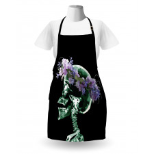 Xray Skeleton with Wreath Apron