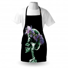 Xray Skeleton with Wreath Apron