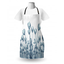 Crocus Flower Field in Xray Apron